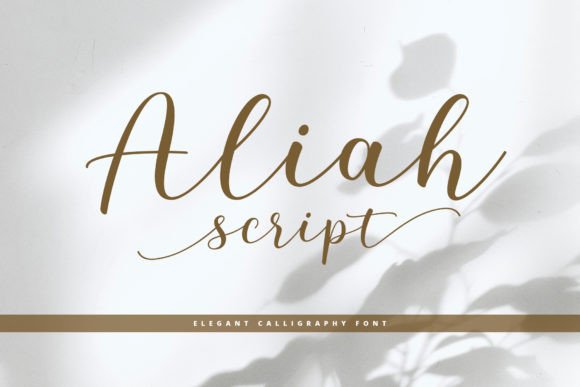Aliah Script: A Display Font for Editorial Elegance
