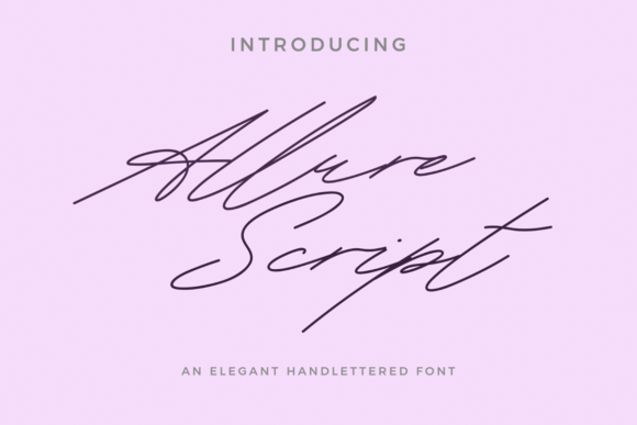 Allure Script: A Cursive Font Built for Your Business Brand