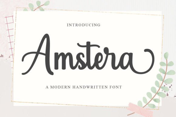 Amstera Script: The Bold Handwritten Font for Modern Marketers