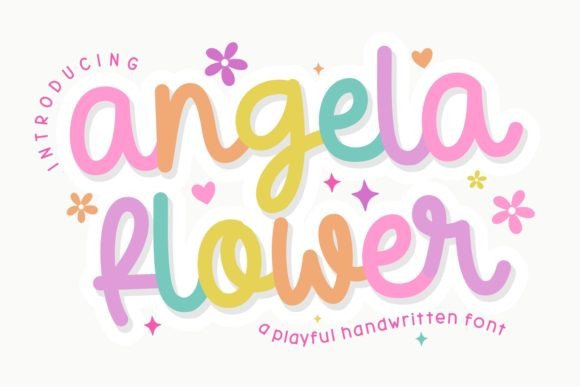 Angela Flower: A Handcrafted Font for Creative Makers