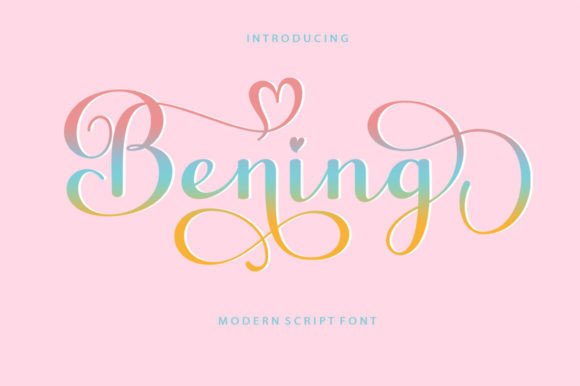 Bening Script: A Modern Font for Editorial Warmth and Character