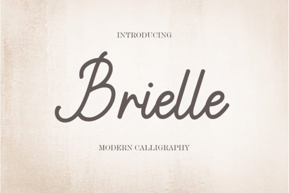Brielle Script: The Versatile Font for Handmade Elegance