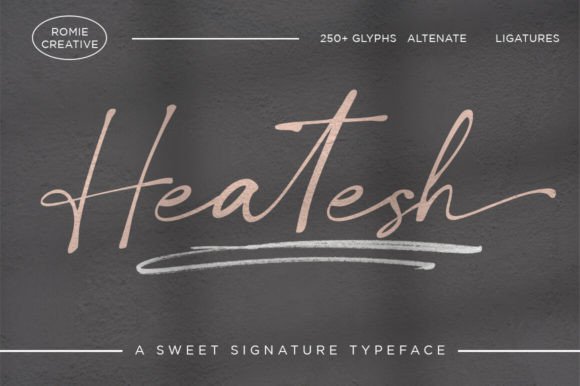 Elevating Your Brand's Voice with Heatesh Script Font