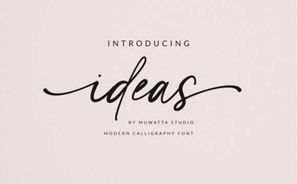 Ideas: The Script Font Designed for Editorial Sophistication