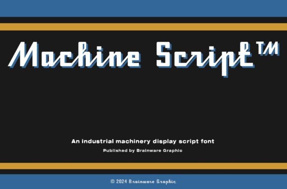 Machine Script: A Vintage Font for Authentic Branding