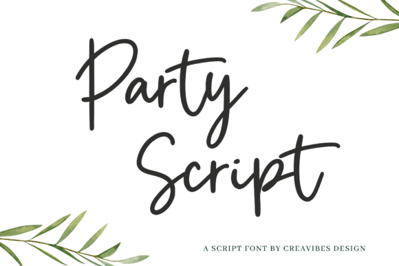 Party Script: A Casual Font That Brings Editorial Joy