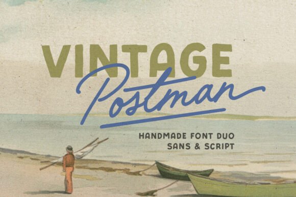 The Vintage Postman Font Duo for Modern Digital Marketing