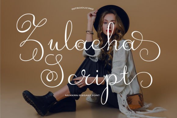 Zulaeha Script: A Modern Font for Digital Campaign Design